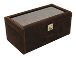 WATCH BOXES Friedrich|23 Cubano XXL Vintage Brown (for 20 watches) Ref. 27024-6  ID: 70021/210